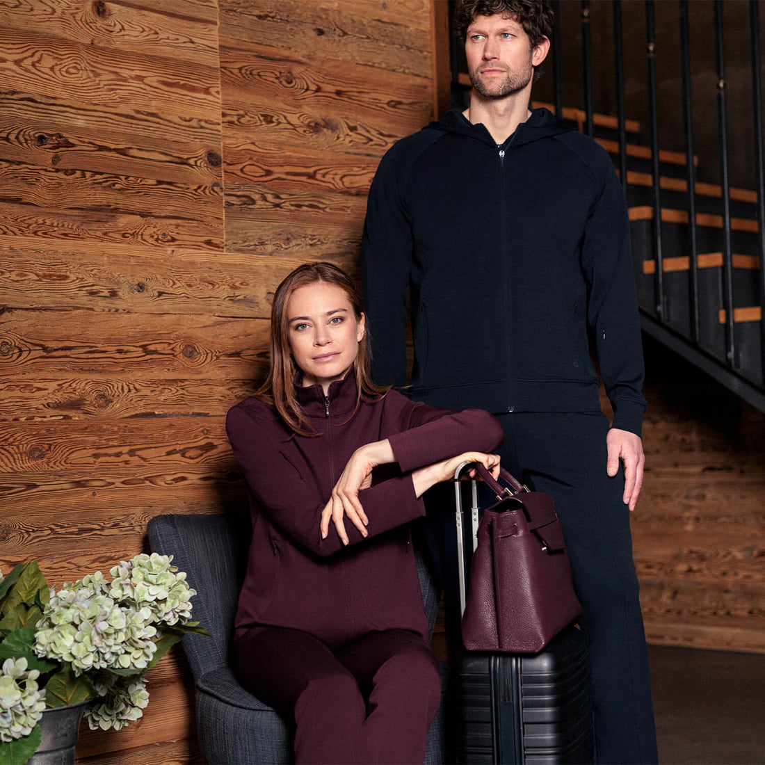 Damen Reisejacke || Mulberry