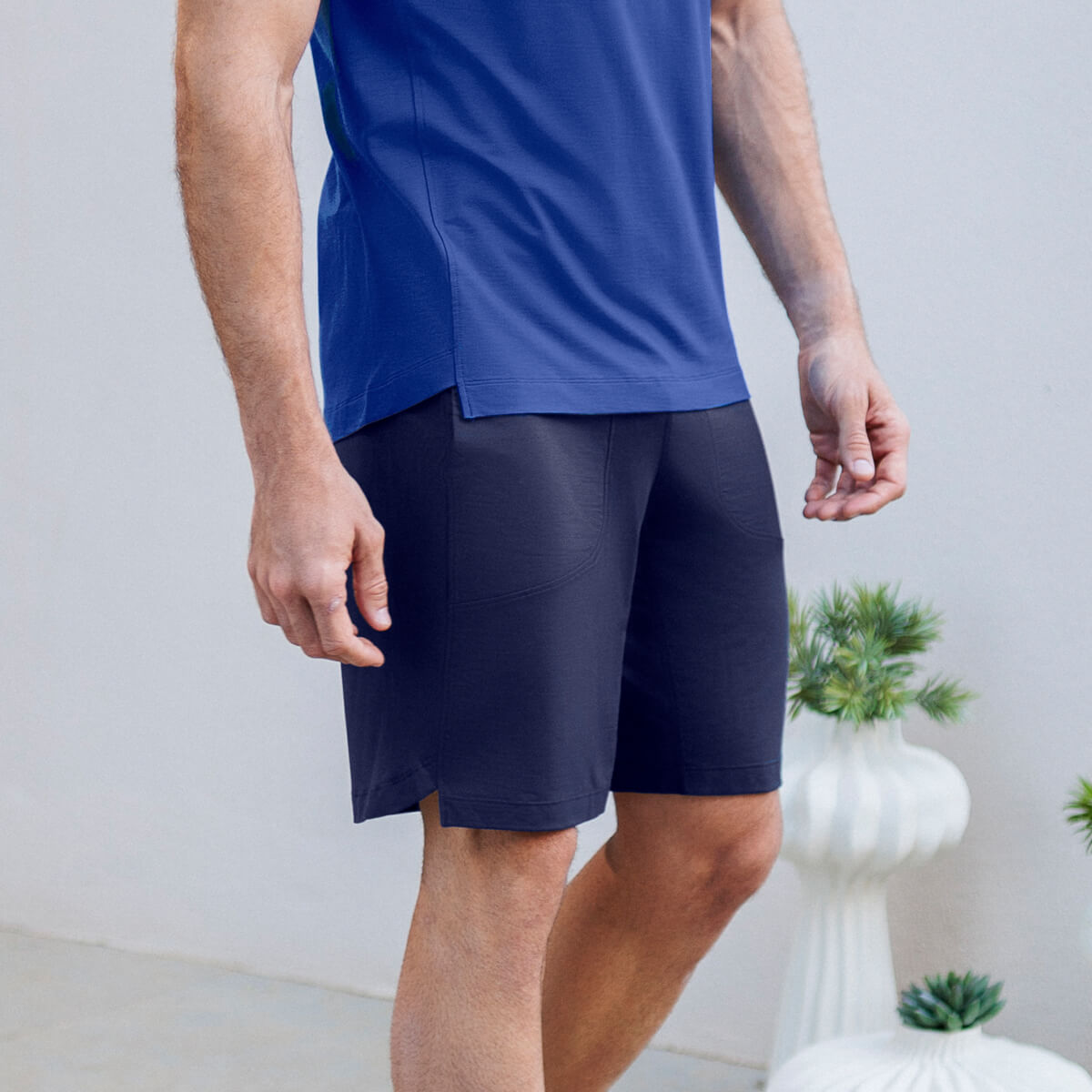 Muskelregeneration Pyjama Shorts Herren || Navy