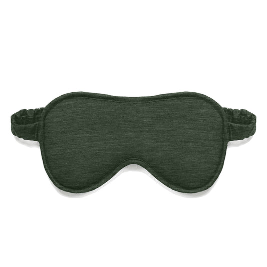 Merino Schlafmaske || Pine green melange