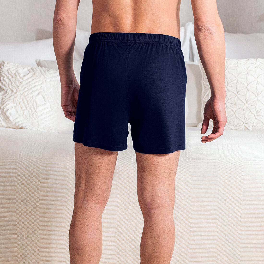 Sommer Pyjama Boxers Herren || Navy blue