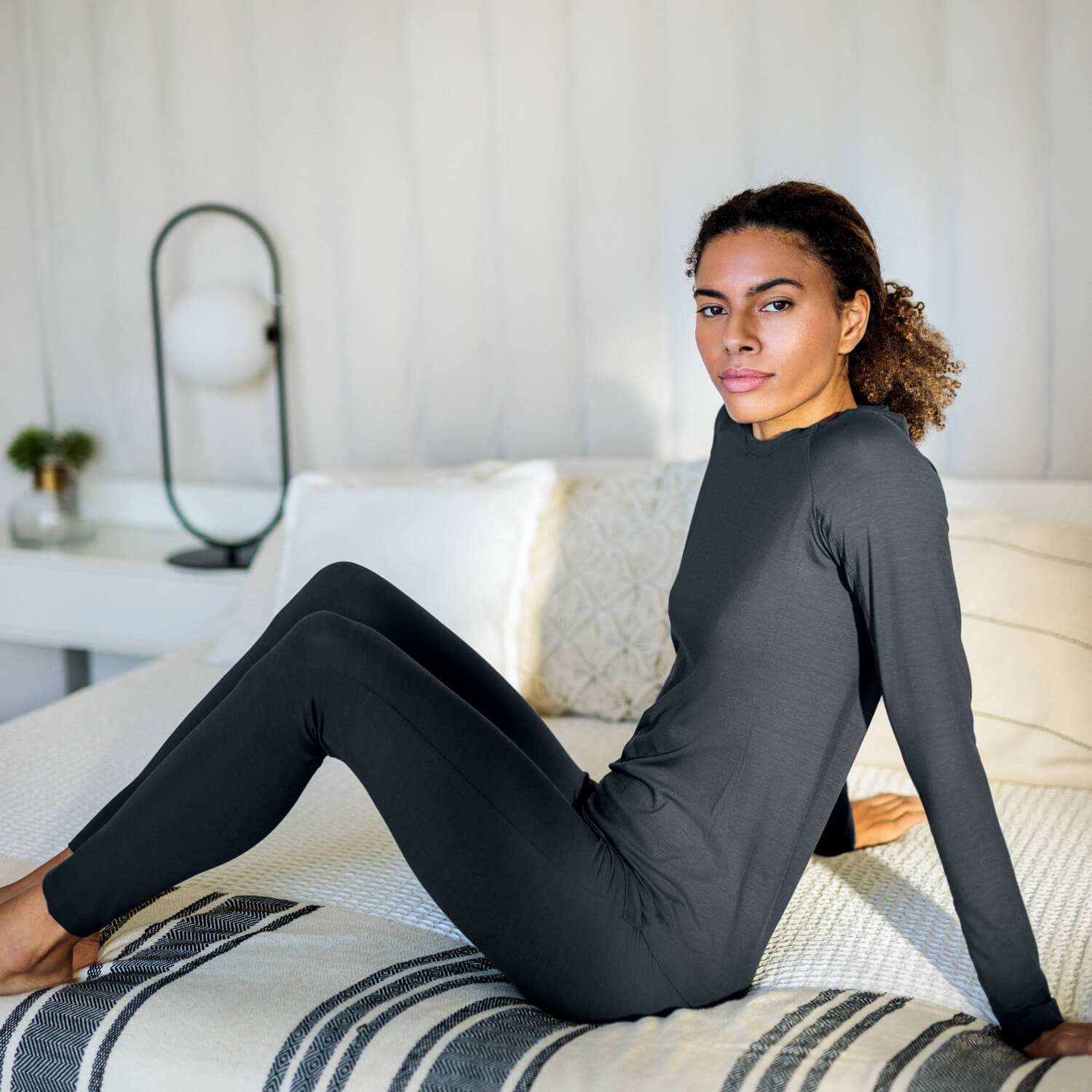 Leggings Recovery Damen || Grey night