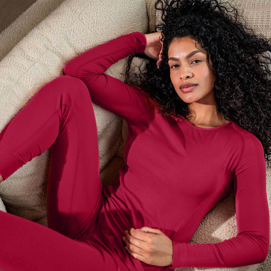 Temperaturregulierende Pyjama || Ruby Plum