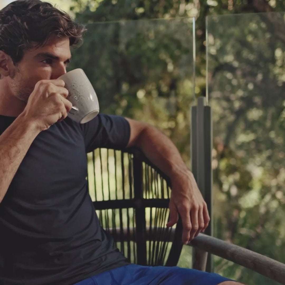 Smartes Pyjama Shorts || Azure blue