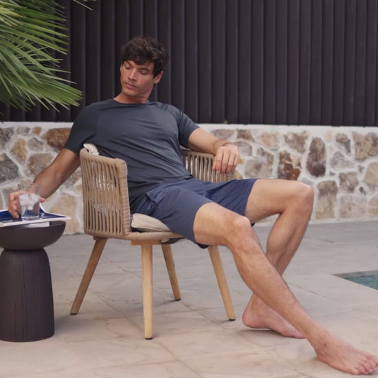 Sommer Pyjama Herren || Cool grey