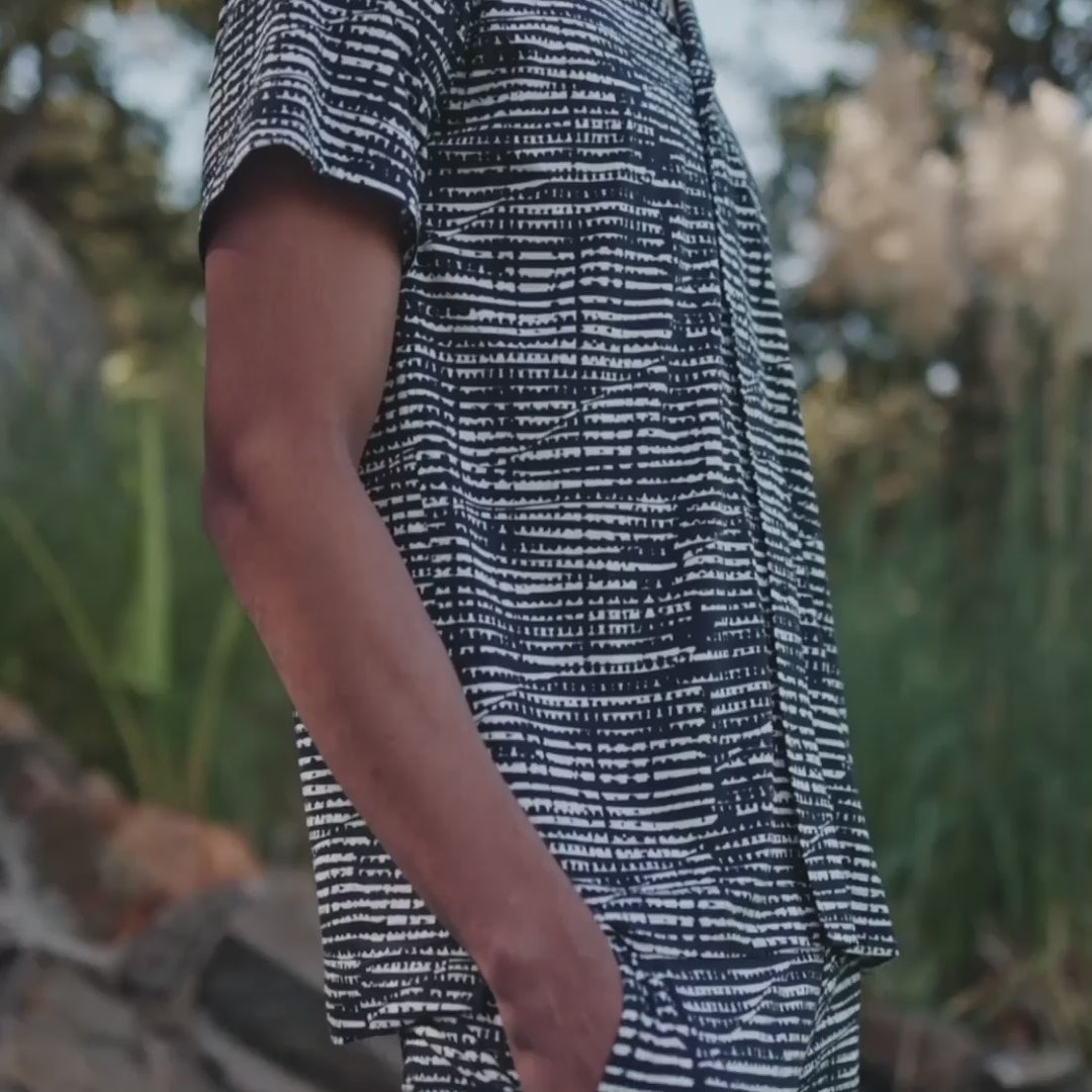 Pyjama Shirt Herren || Mountain torrent