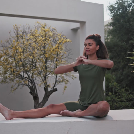 Recovery Damen T-shirt || Olive green