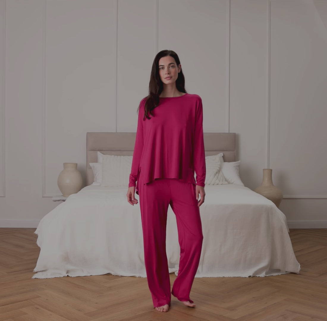Langarmshirt Damen || Ruby Plum