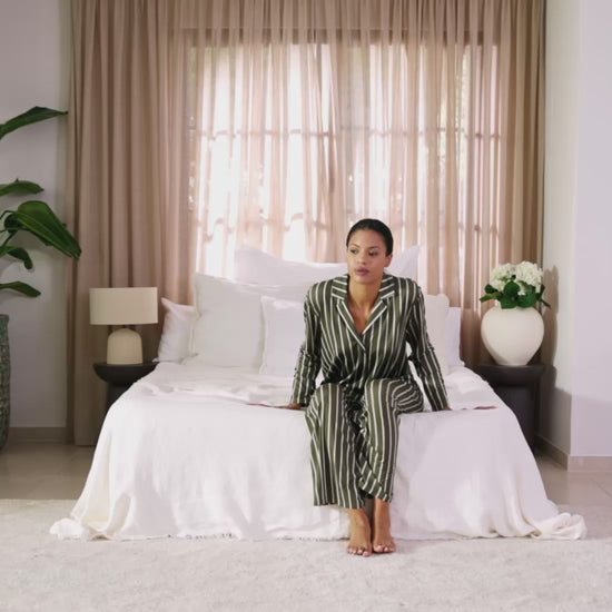 Kuhlendes Pyjamatop Damen || Classic stripes