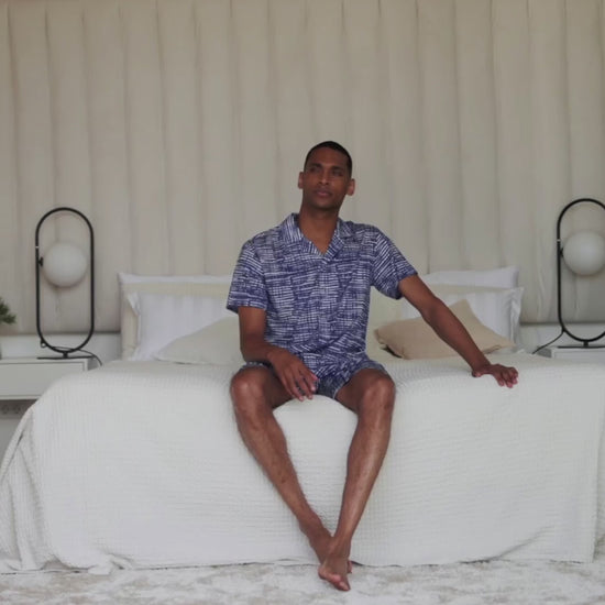 Pyjama Shirt Herren || Azure torrent