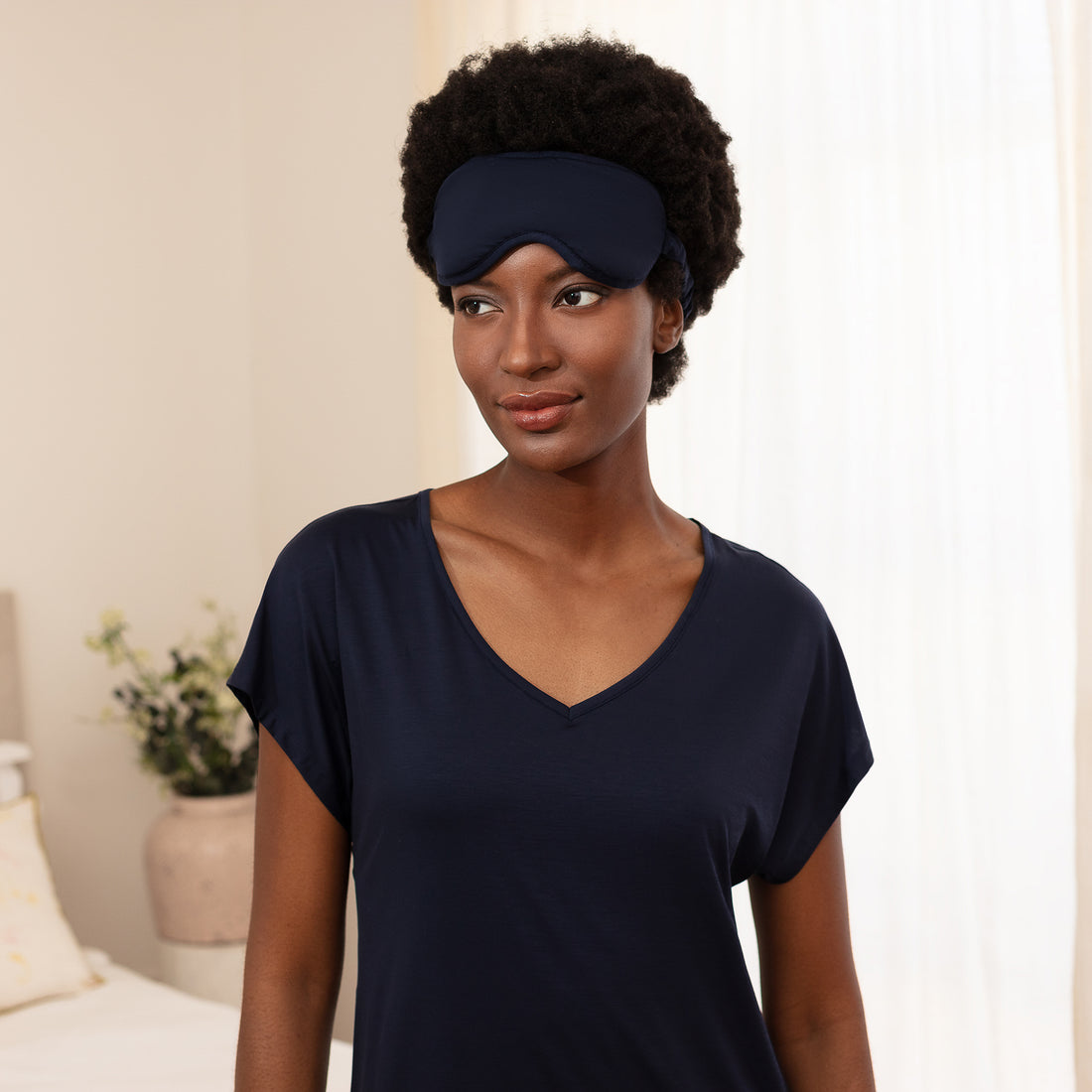 Kühlende Schlafmaske || Navy blue